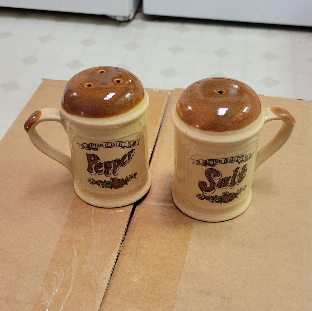 Vintage chef salt and pepper shakers